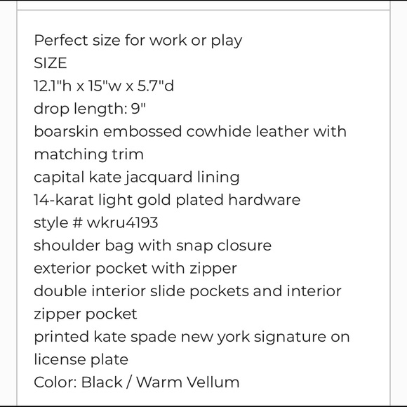 *FIRM* Kate Spade SET Maeve tote and Neda wallet - Picture 5 of 8